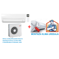 Klima uređaj Mitsubishi Electric Heating Inverter 3.5 kW, MSZ-FT35VGK/MUZ-FT35VGHZ, WiFi  SA MONTAŽOM